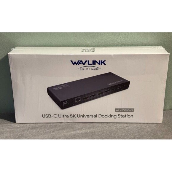 USB C Docking Station Dual Monitor, Dual 4K HDMI & Displayport - WAVLINK - READ - Picture 1 of 3